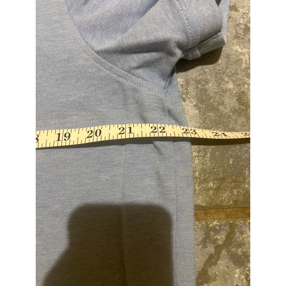 Brooks Brothers Mens XL Slim Fit Performance Polo Shirt Light Blue Supima Cotton - Picture 6 of 8